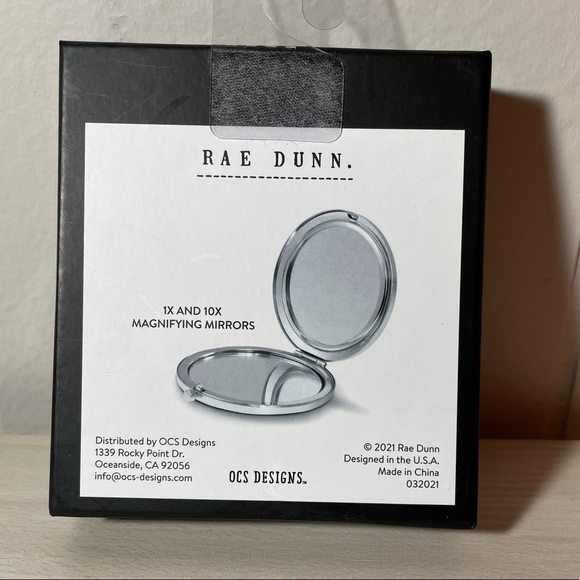 NWOT Rae Dunn “ 🐝 Happy” Compact Mirror - Picture 2 of 3